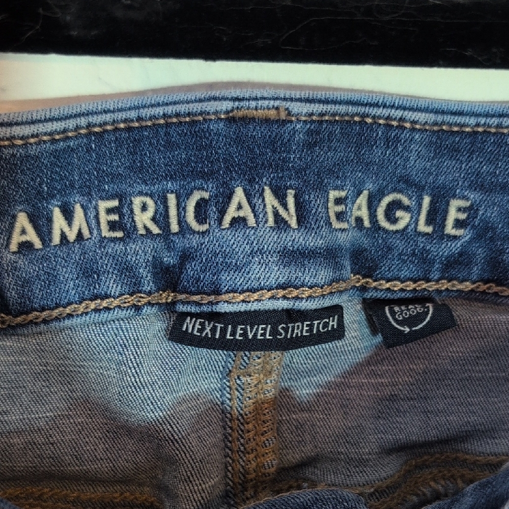 American Eagle Outfitters Curvy High-Rise Skinny Kick Size 14 - Picture 6 of 14